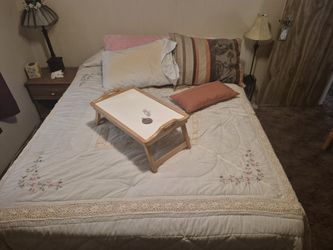 Queen Size Mattress Boxspring,  And, Frame 