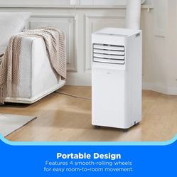 Midea 5,000 BTU DOE Portable Air Conditioner, for spaces up to 150 sq. ft.