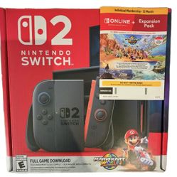 Nintendo Switch 2 MARO KART WORLD NSO COSTCO CONSOLE BUNDLE