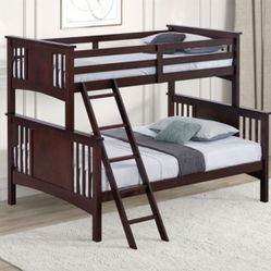 TWIN/FULL BUNK BED Mattress Not Included