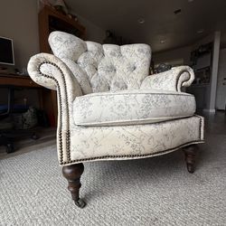 Chair, Boudoir Chair, Living Room Chair, Upholstered Chair, Vintage Classic Style