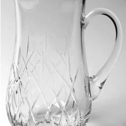 ❤️ESTATE SALE❤️Stunning Crystal Pitcher From Block
