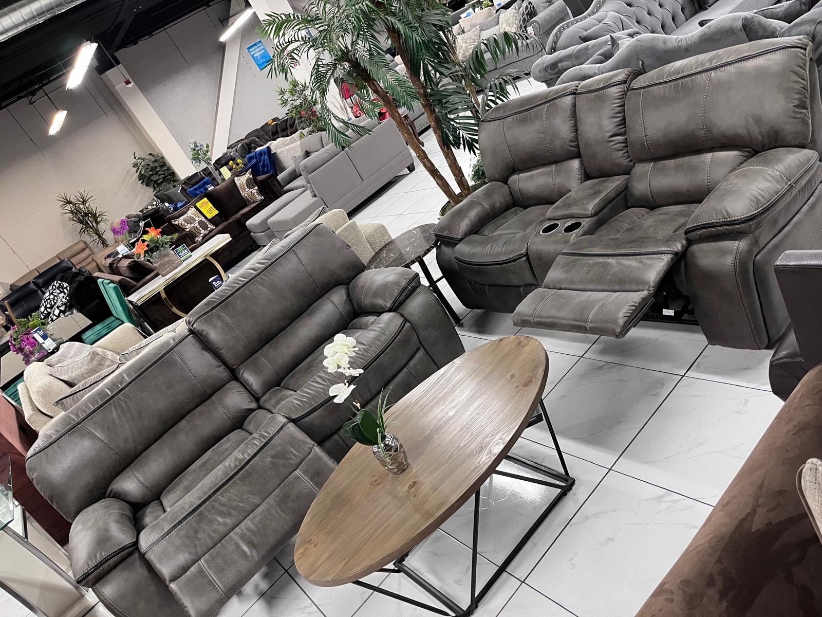 Manual Recliner Sofa Set 🔥 Take It Home With Only $50 Down