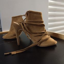Sexy Lace Up Suede Heels