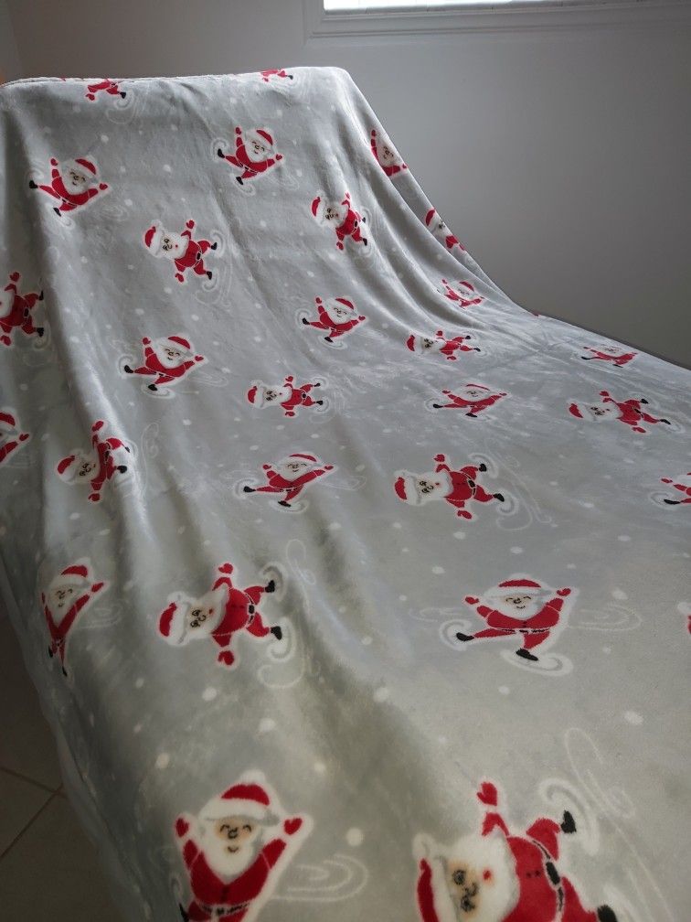 Christmas Motive Throw Blanket