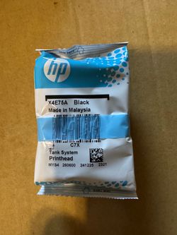 HP X4E75A Black Tank System Printhead For HP Printers Genuine Replacement Part