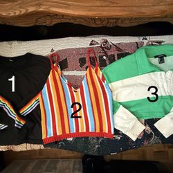 Shirts, Size Women’s Small. ALL 4 FOR $16 OR $5 EACH