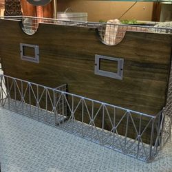 Large Wall Mount Organizer, Wood & Metal