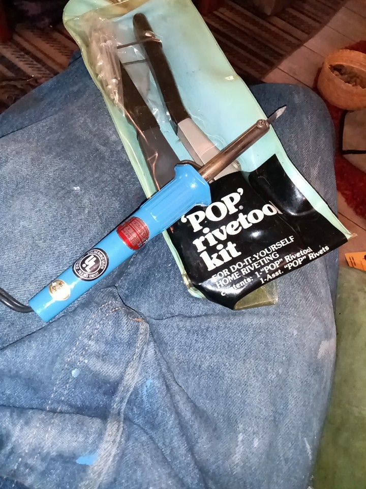 pop rivet tool k110 and vintage soldering iron