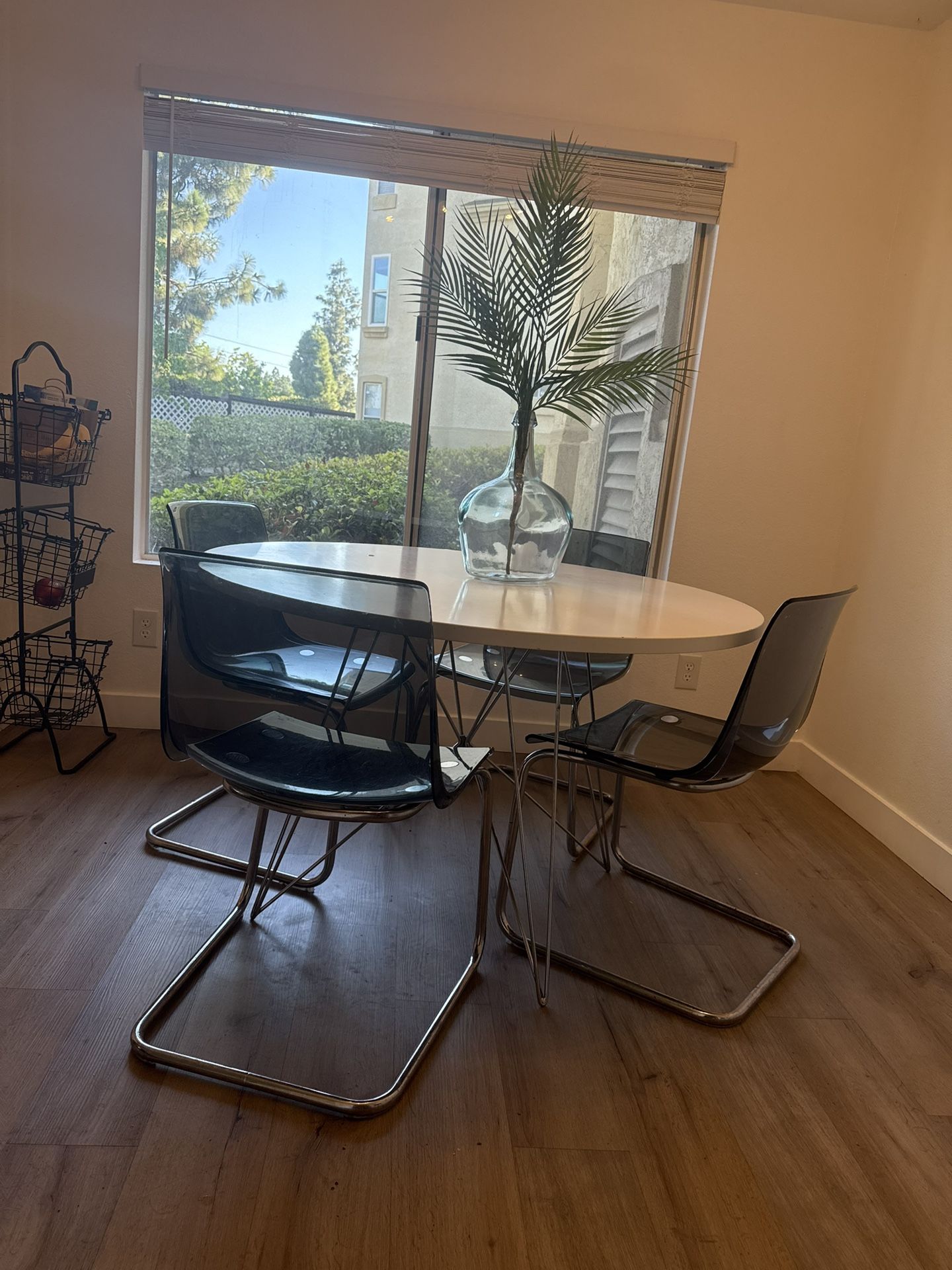 Pottery Barn Table With IKEA Chairs 