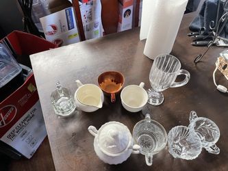 1 Lot Of 8 Creamer And And Sugar 