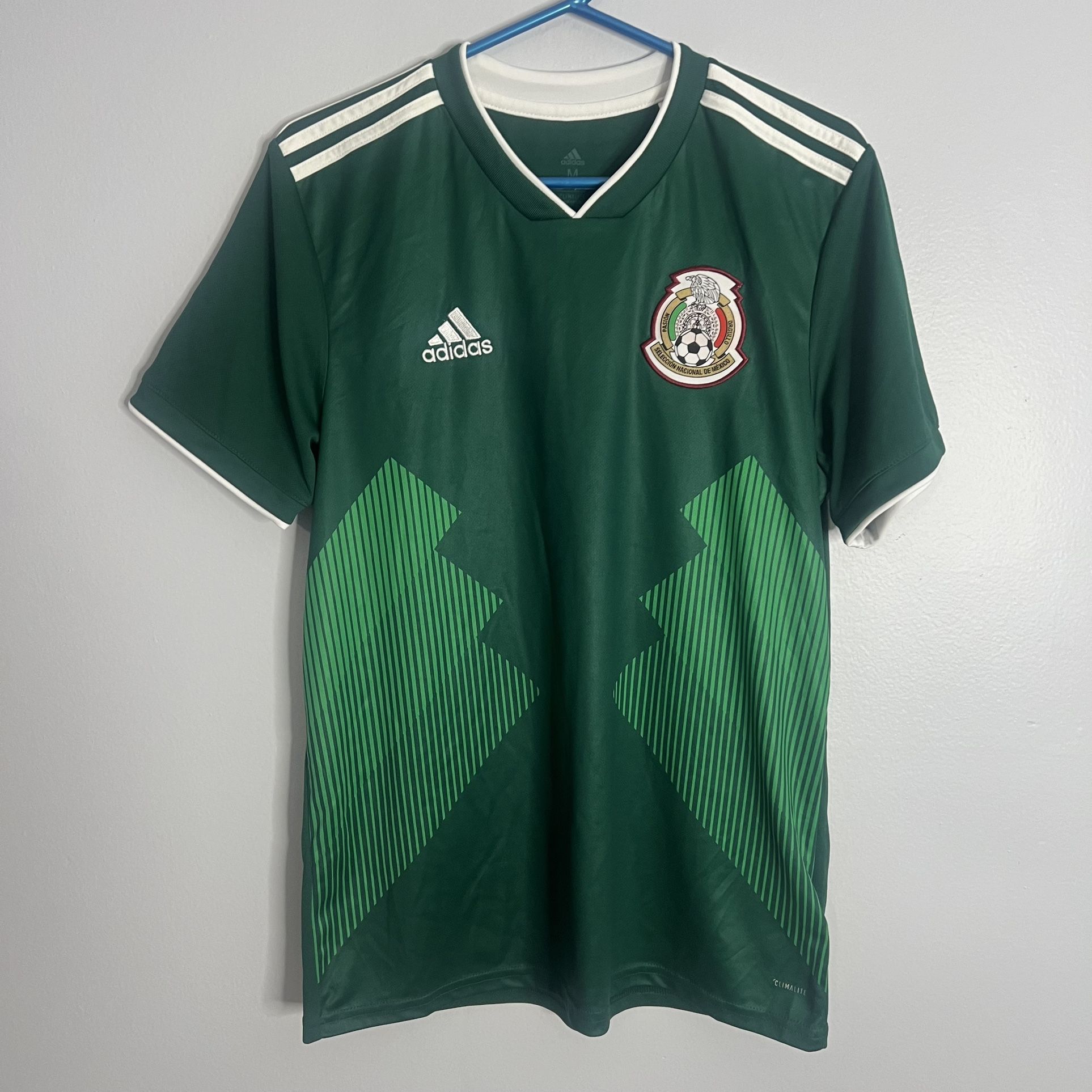 Mexico National Team Jersey Mens Medium Green Adidas 2017 2018 World 