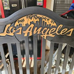 Custom Los Angeles Dodgers Wooden Bed Frame Headboard and Footboard