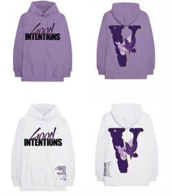 Good intentions discount vlone purple hoodie