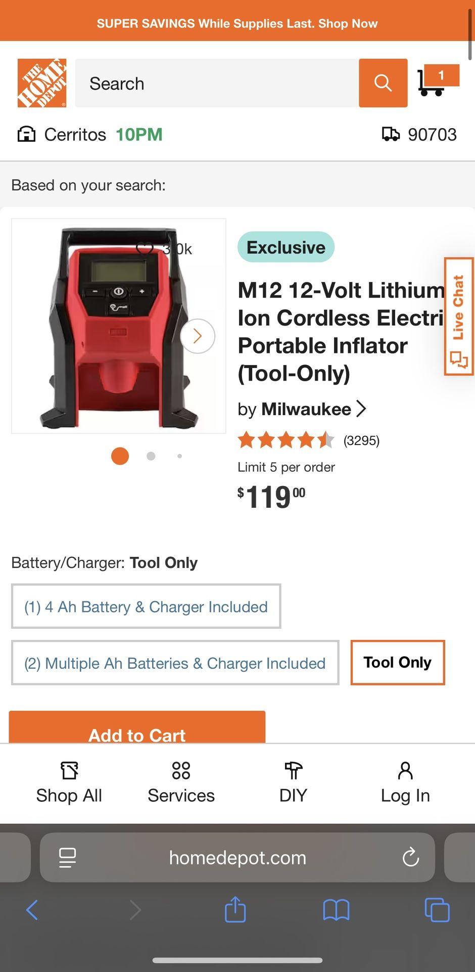 M12 Inflator
