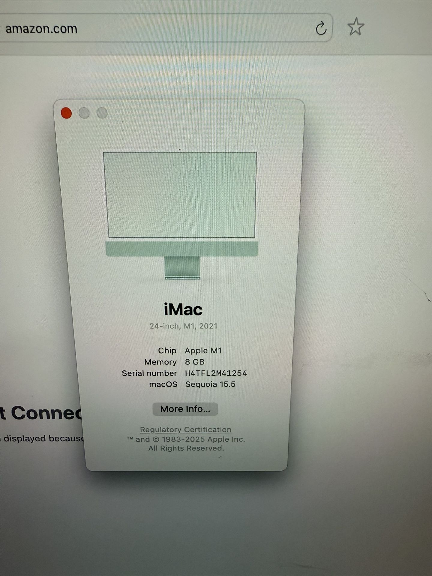 2021 Apple Desktop 8 Gb Green