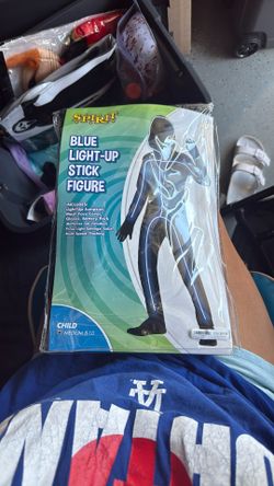 Blue Light Up Stick Figure