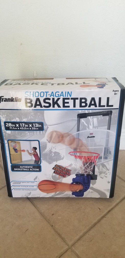 Franklin Sports Shoot Again Over The Door Mini Basketball Hoop