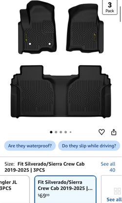 Silverado/Sierra crew cab floor mats ‘19-‘25