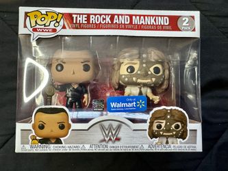 Funko POP! WWE: The Rock And Mankind (Walmart) 2Pack