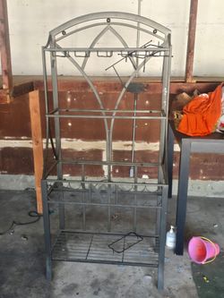 Metal clothes horse/ wine rack.Ideal for studio