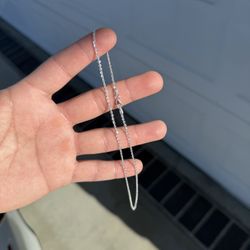 Sterling Silver Cable Link Chain 18”