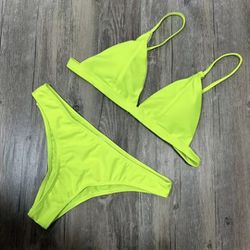 Neon Yellow Bikini
