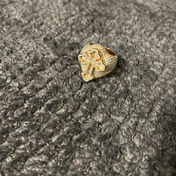 Cross Ring Flawless Diamonds 