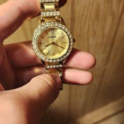 Gold Color Fossil Women's Watch