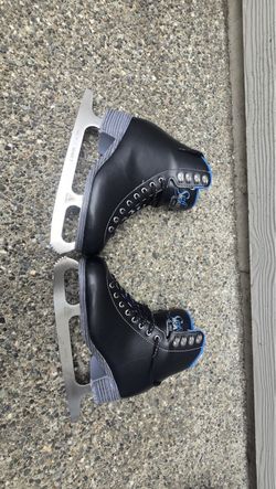 Black Figure Ice Skates with Mark I Blades