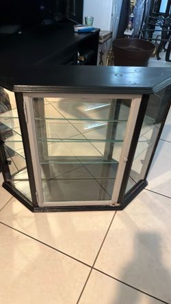 Small hutch, heavy duty, two shelves, 31 inches long 8 inches wide and 25 1/2 inches tall