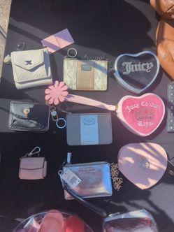 Michael kors and juicy Couture wallets coin pouches
