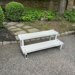Aluminum Steps / Platform - Portable, sturdy, lightweight - 2 Steps high