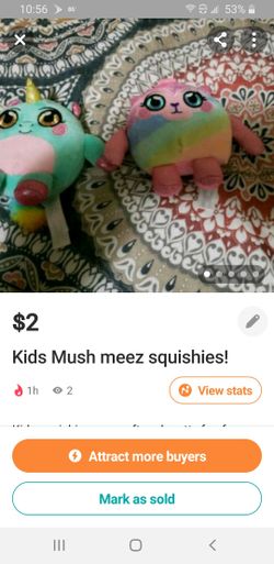 Kids mush meez squishies