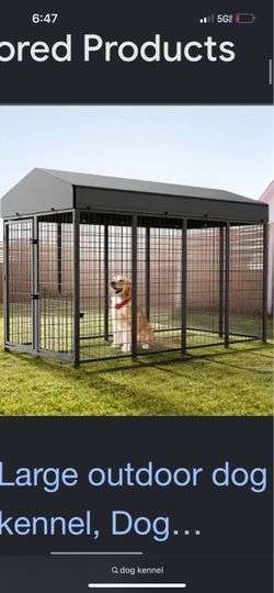 Outdoor dog kennel
