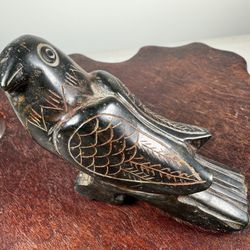 Vintage Chinese Stone Carving Of Bird 