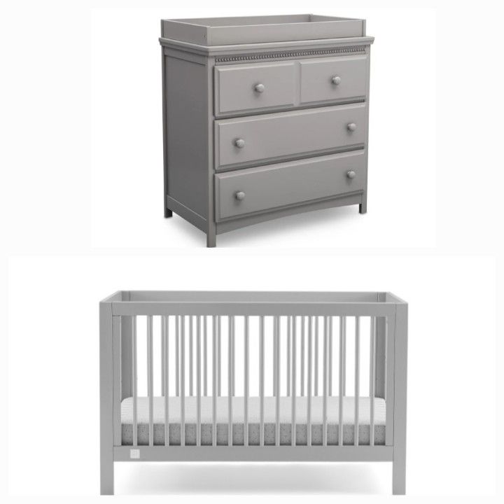 sachin and babi light blue dress Pearson Crib and Changer Combo