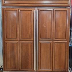 Sub-Zero 72" BI-36R/O Refrigerator and BI-36F/O Freezer Columns Set