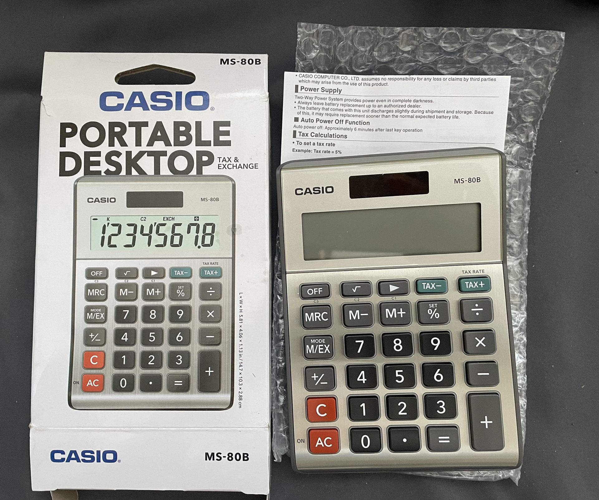 Casio MS-80B Calculator