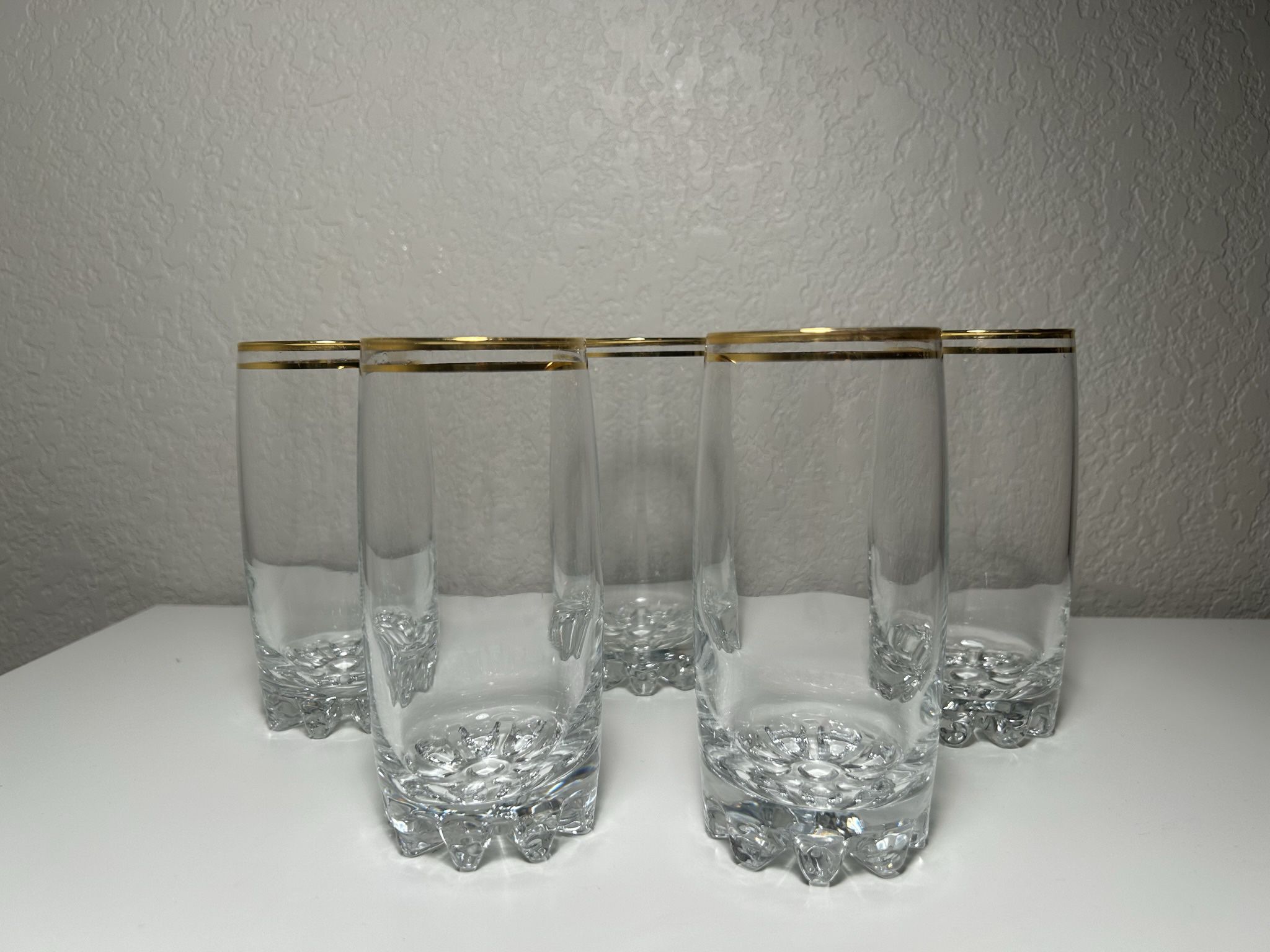 Set Of 5 Glass Tumblers