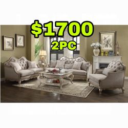 Beautiful New 2PC Chelmsford Sofa Set (1 Sofa & 1 Loveseat) Only $1700!!! Original Price $4,873!!!