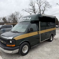2003 Chevy express box truck with newer engine entrance by Jasper warranty