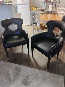 2 Leather chairs