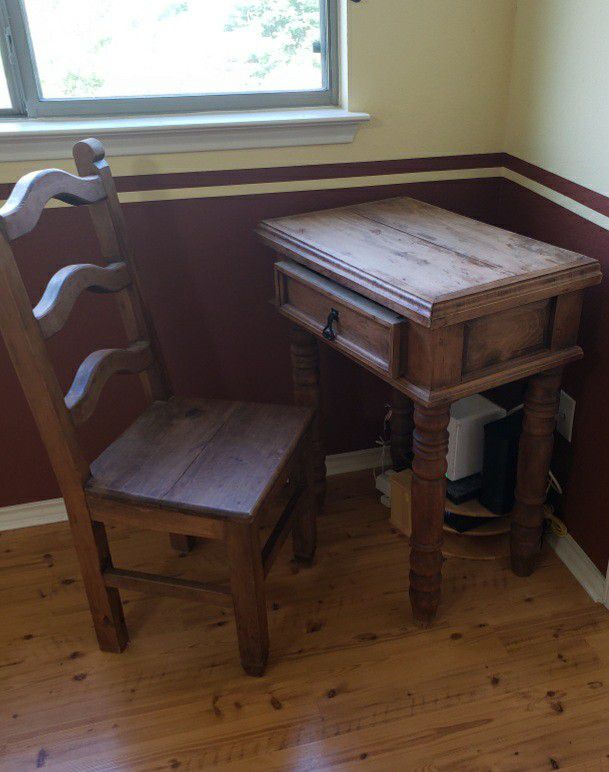 Rustic Desk and Chair