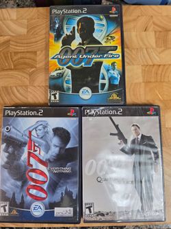 🔫 007 Agent Under Fire, Everything or Nothing,  Quantum of Solace (PS2) 🔫