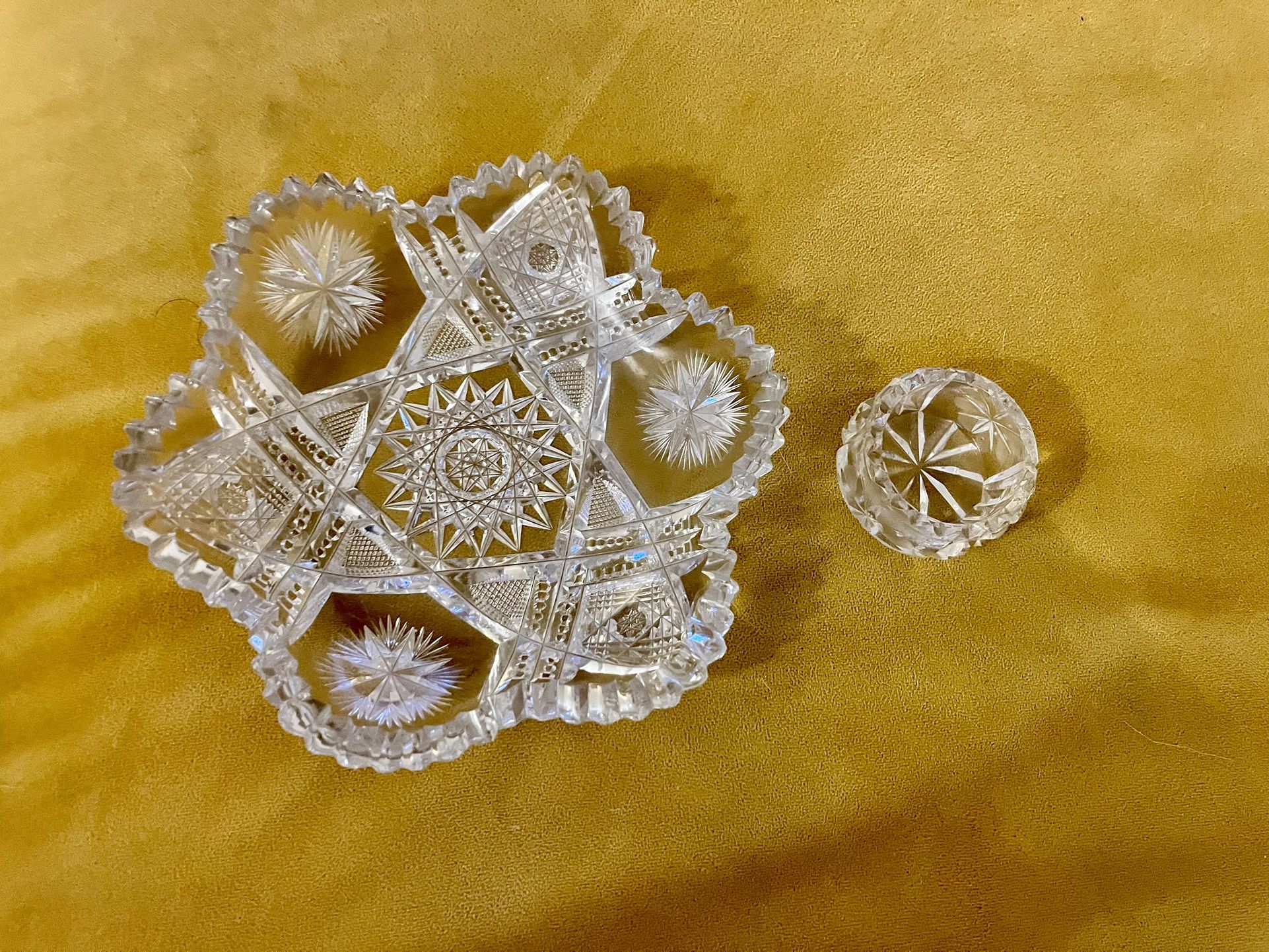 American Brilliant Period Glass Set