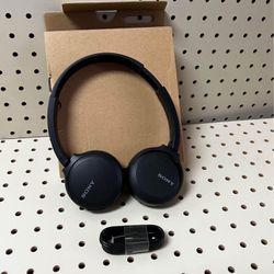 Wireless Headphones WH-CH510: Wireless Bluetooth On-Ear Headset with Mic for Phone-Call, black