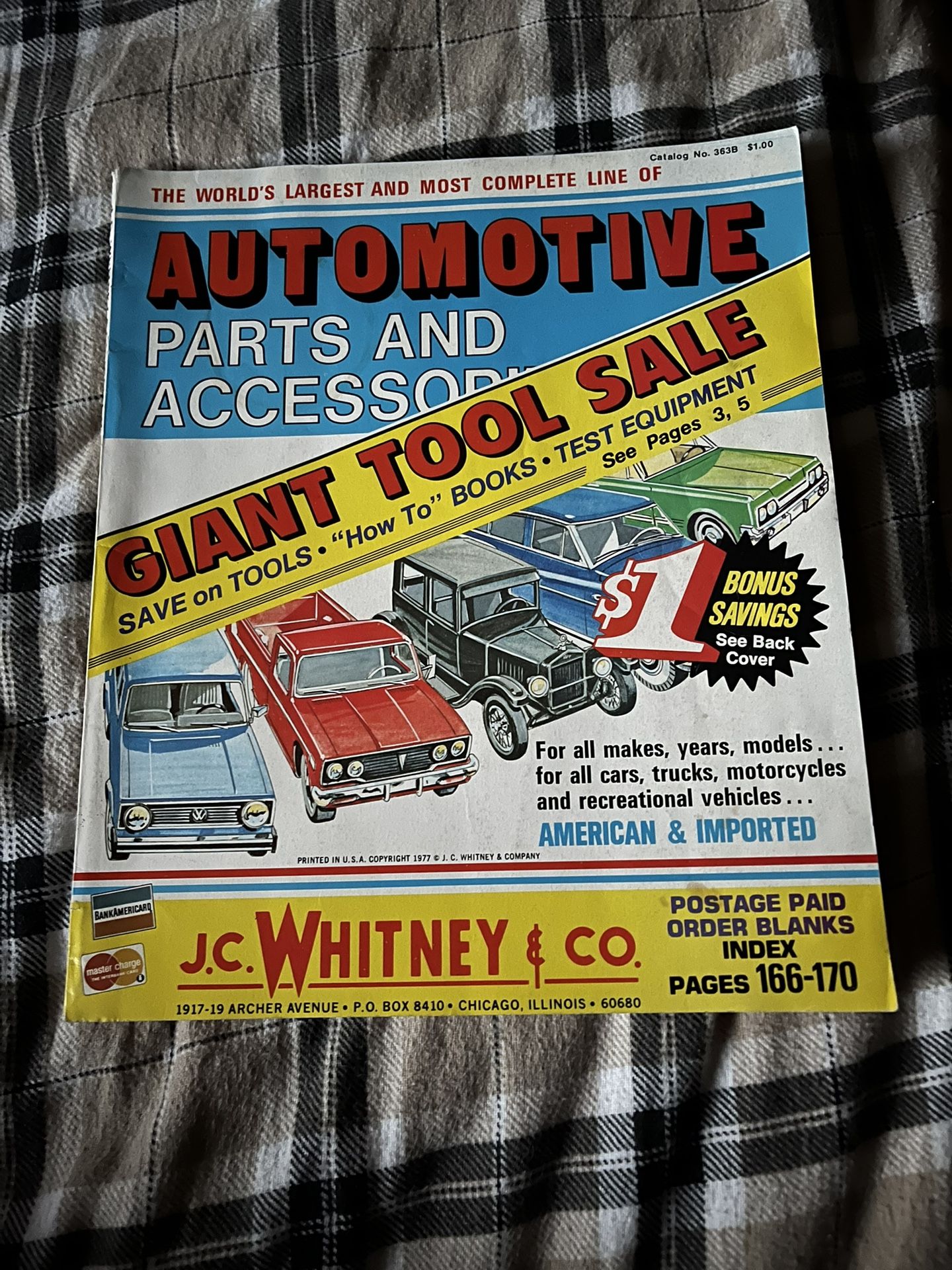 1977 JC Whitney Automotive Parts and Accessories Catalog