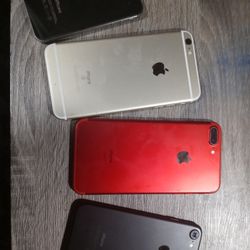 IPhone 4, 6s, 7, 8 None Work, 
7 Turns On and has lost phone number, I've tried call to no avail 
6s has Crack screen
150 obo for all
