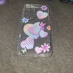 Clear N Flowers Phone Case 